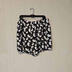 Black and White Yin Yang Shorts